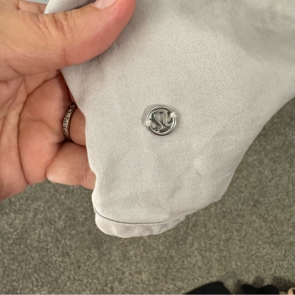 Lululemon grey button front cardigan mix media - Picture 7 of 8